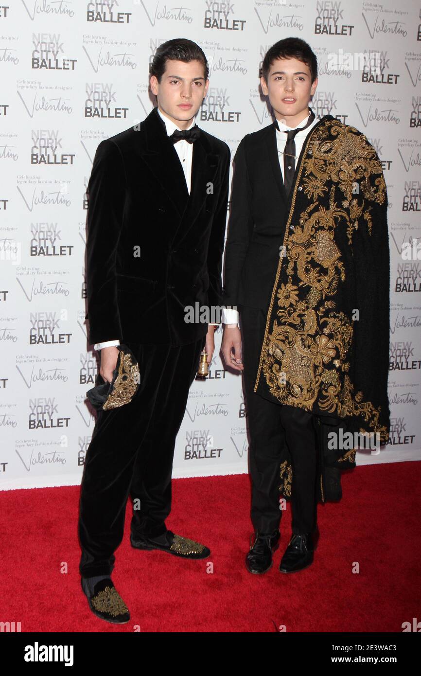 Peter Brant Jr. and Harry Brant, sons of Stephanie Seymour and Peter M. Brant attend the annual New York City Ballet Fall Gala celebrating fashion designer Valentino at Lincoln Center's David H. Koch Theater in New York City on September 20, 2012.  Photo Credit: Henry McGee/MediaPunch Stock Photo