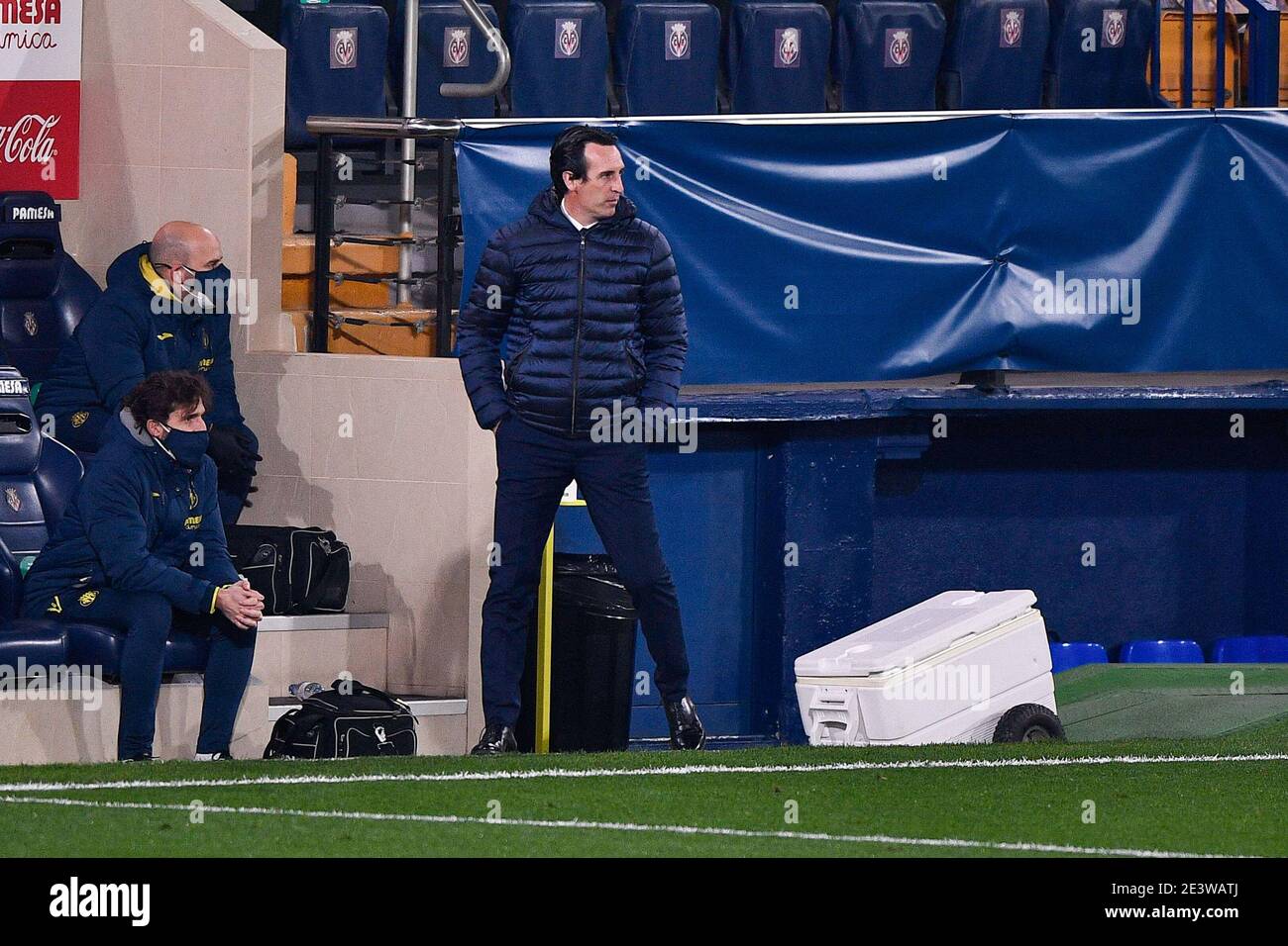 Villarreal Spain January 20 Coach Unai Emery Of Villarreal Cf During The La Liga Santander Match Between Villarreal Cf And Granada Cf At Estadio D Stock Photo Alamy