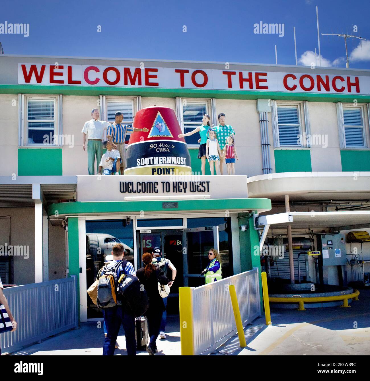 to the Conch Republic" Entrance to the airport in Key West, FL