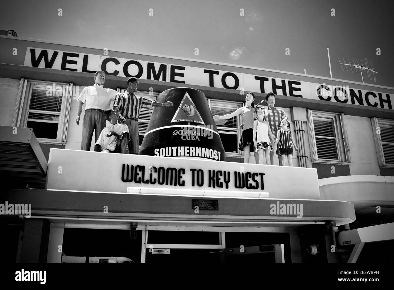 to the Conch Republic" Entrance to the airport in Key West, FL