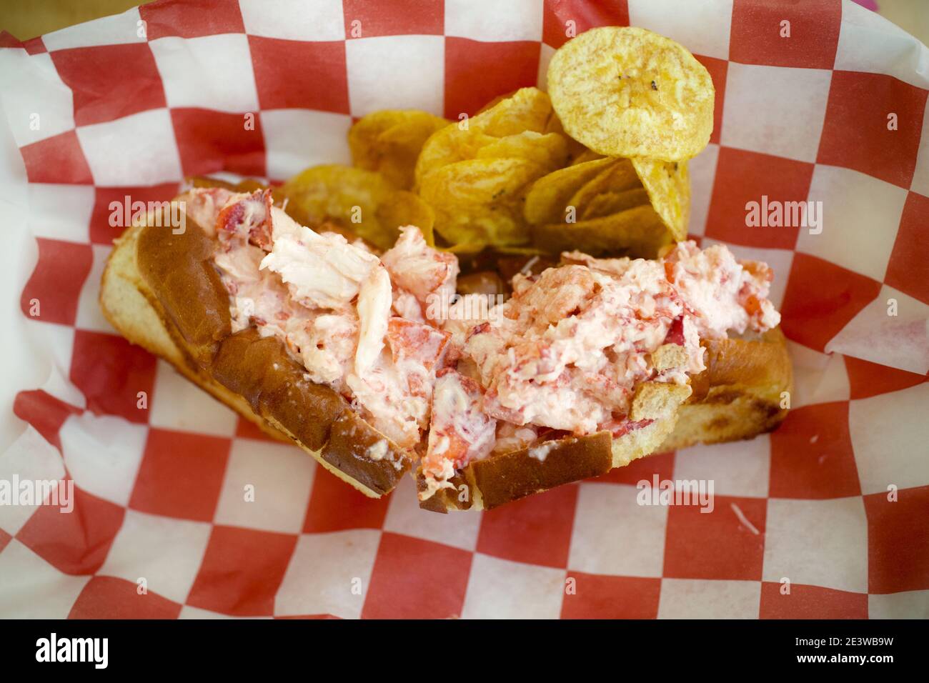 Lobster Roll in Key West, FL, USA. Famous destination location. Stock Photo
