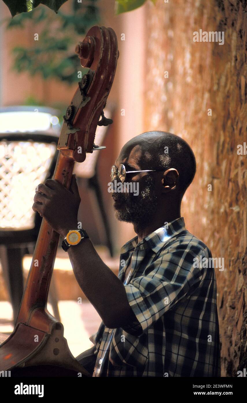 Cuban Musician Trinidad Cuba 1998 (Photo on photographic film Stock
