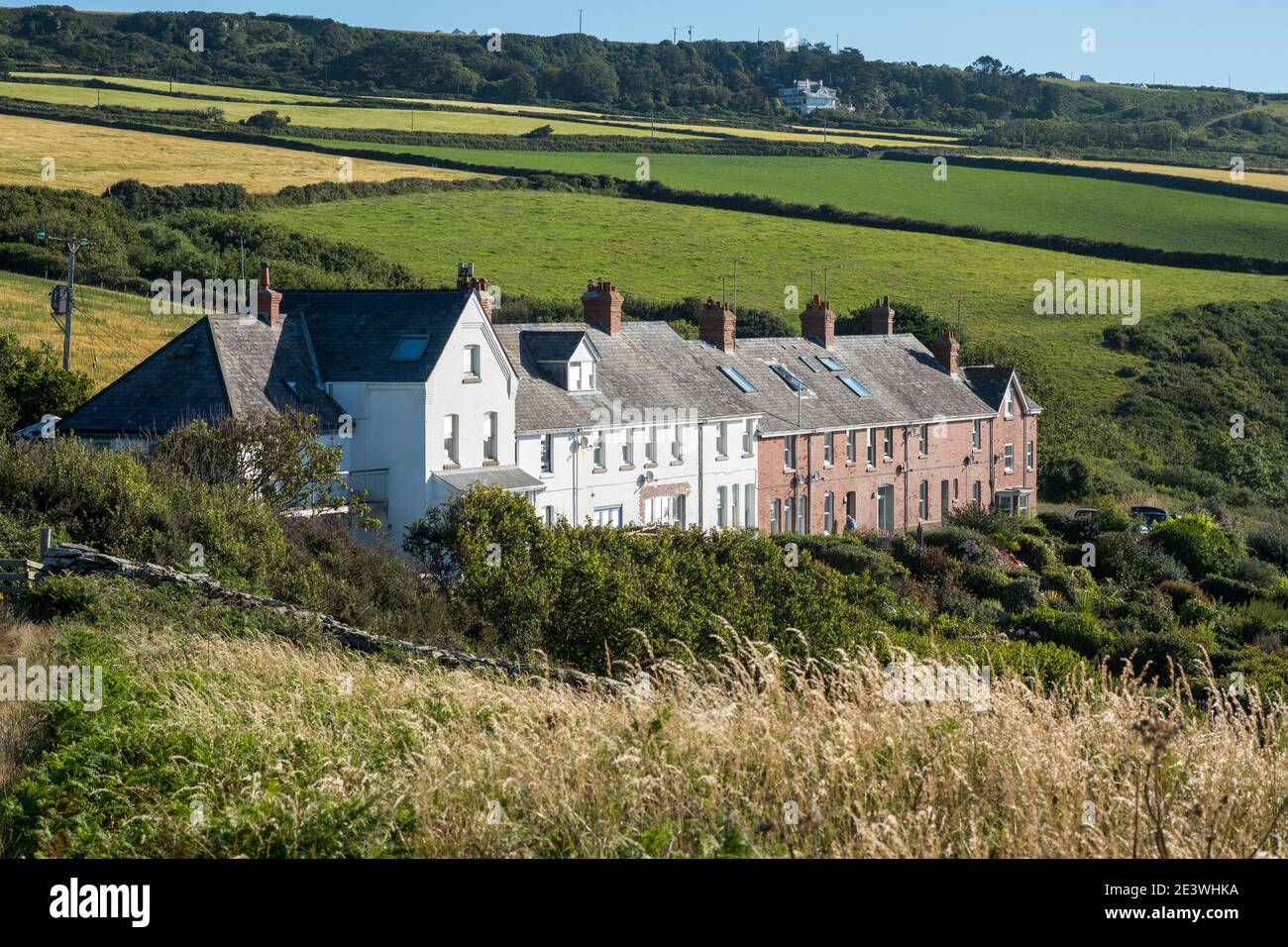 Coastguard Cottages at Prawle Point, East Prawle, Devon Stock Photo Alamy