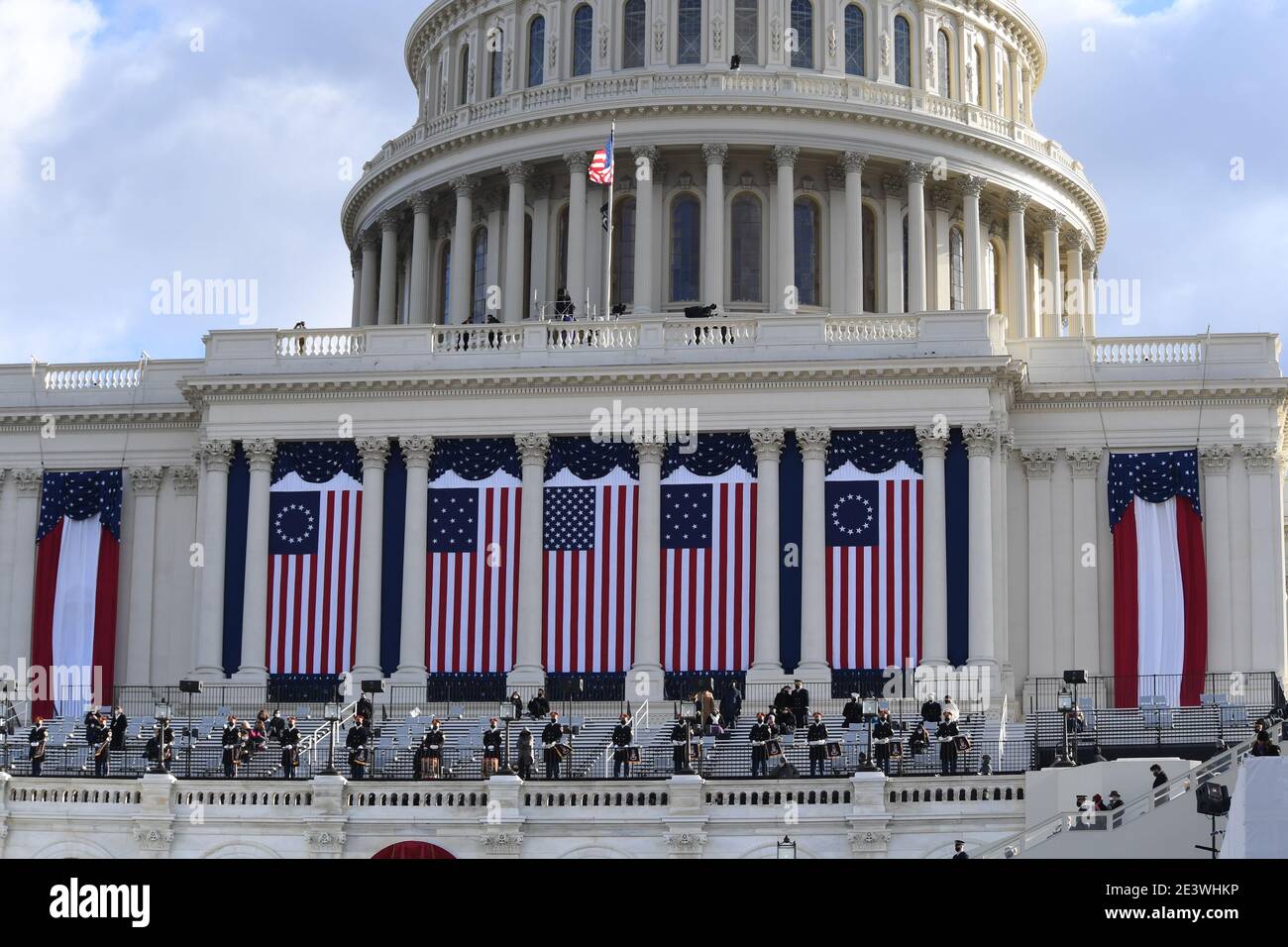 Washington, DC, USA. 19th Jan, 2021. 1/20/20- U.S. Capitol- Washington DC.The U.S.Capitol hosts the Inauguration of the 46th President of The United States Joseph R. Biden Credit: Christy Bowe/ZUMA Wire/Alamy Live News Stock Photo