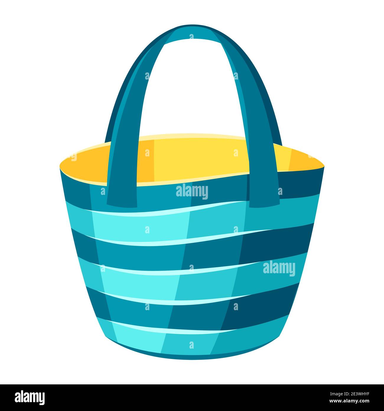 Illustration of female striped beach bag Stock Vector Image & Art - Alamy