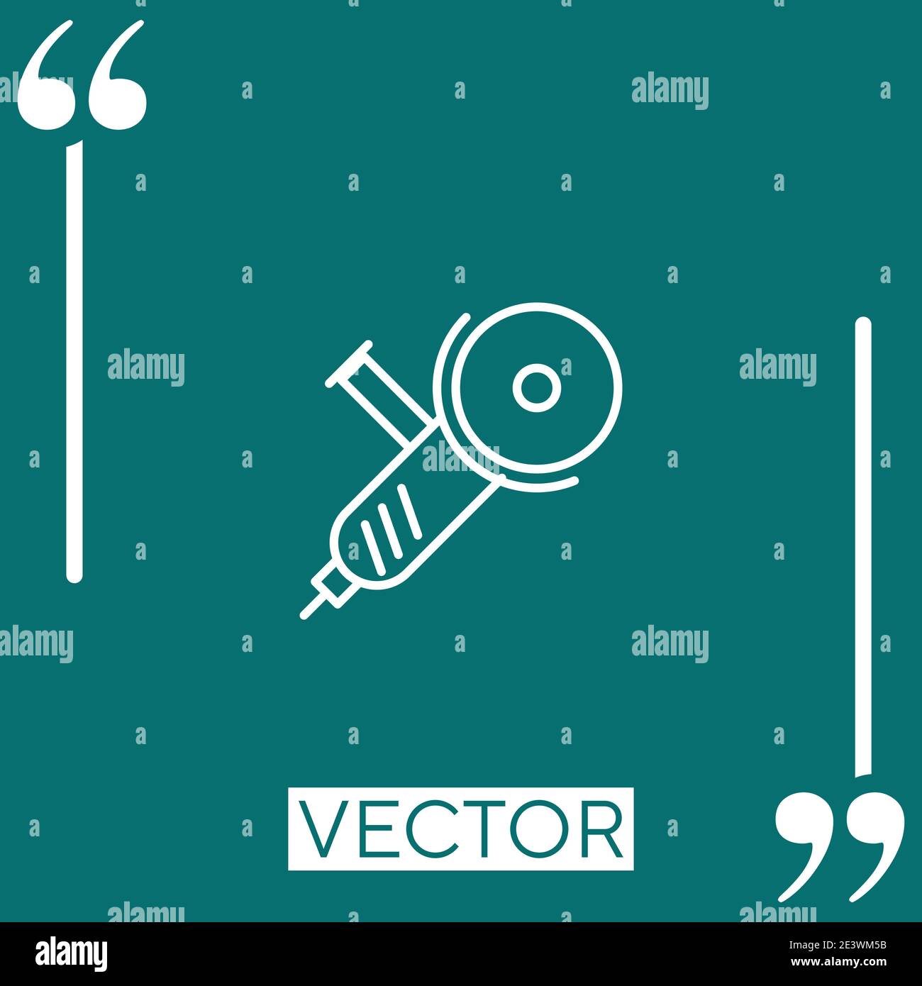 tool outline vector icon Linear icon. Editable stroke line Stock Vector