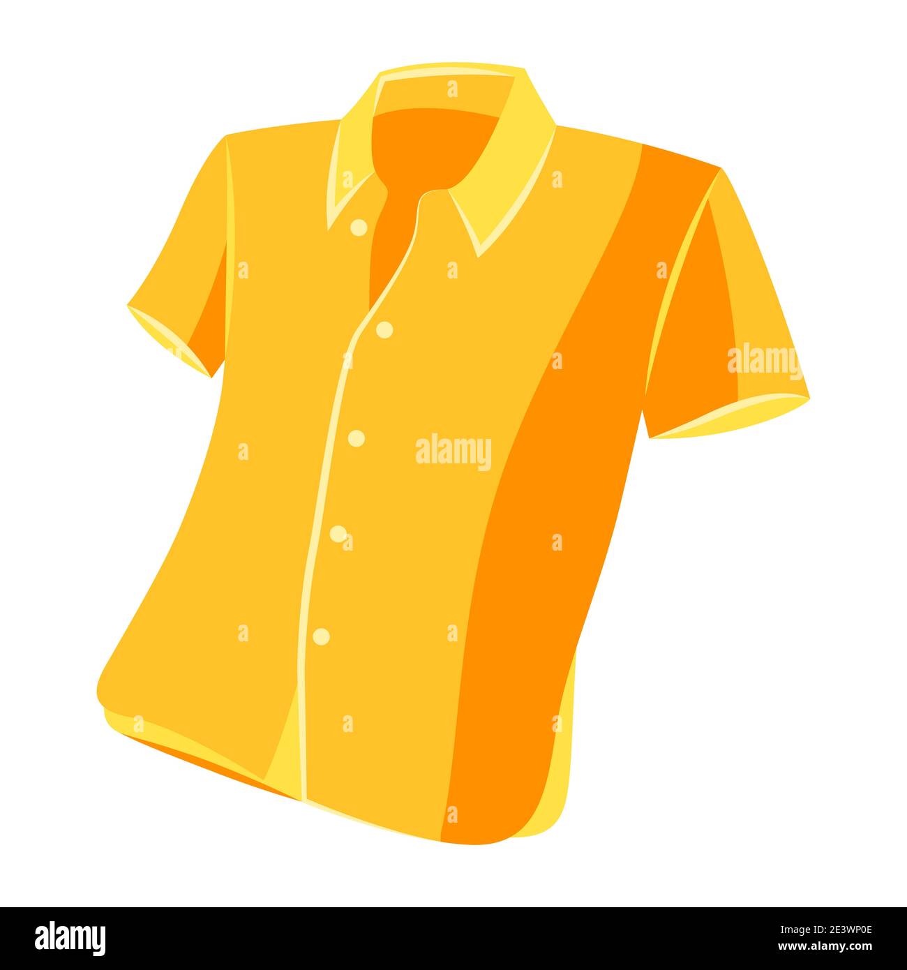 Illustration of male yellow shirt Stock Vector Image & Art Alamy