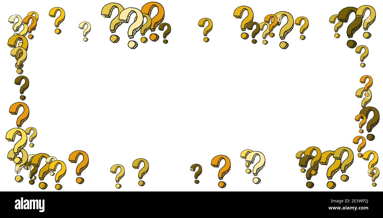 Pattern frame cartoon questions marks Stock Vector Image & Art Alamy