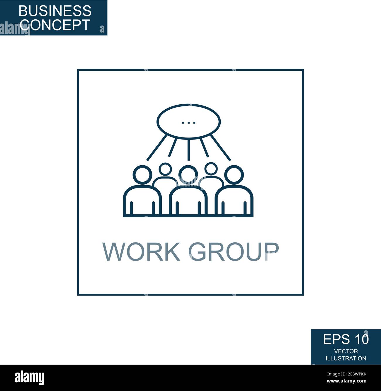 Group working together silhouette Stock Vector Images - Alamy