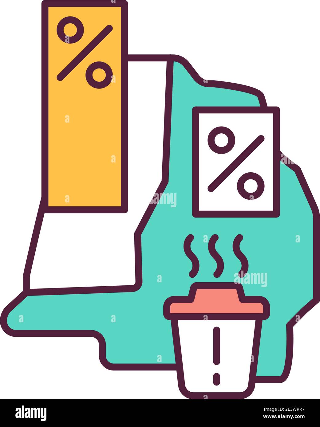 Climate change and justice concept RGB color icon Stock Vector Image ...