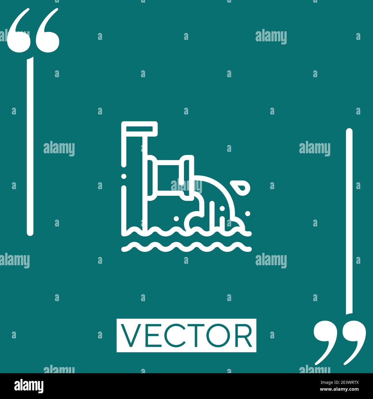 Water filtration plant Stock Vector Images - Alamy