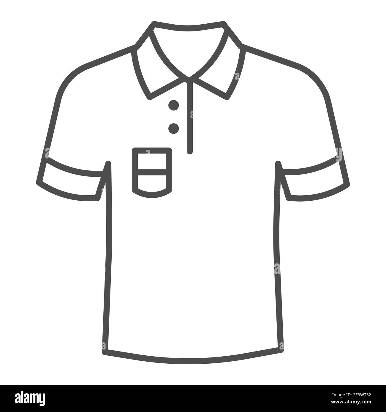 Referee shirt icon, outline style, Stock vector