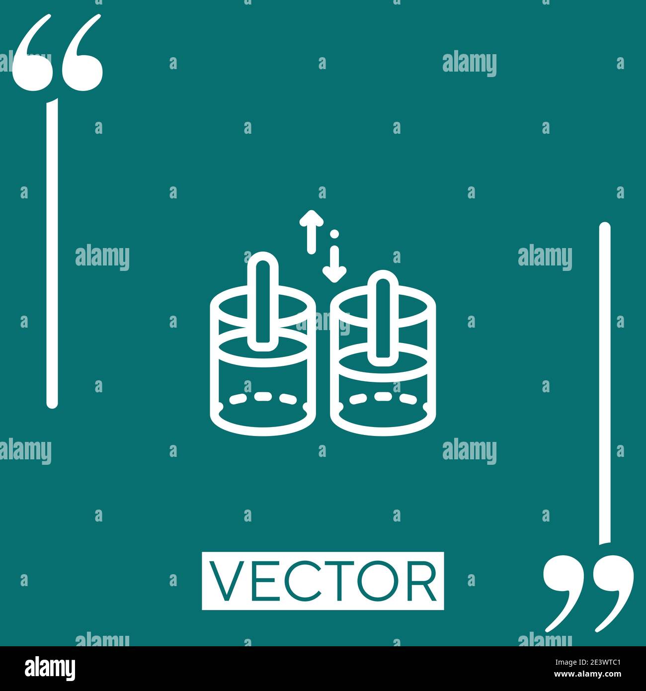 force vector icon Linear icon. Editable stroke line Stock Vector