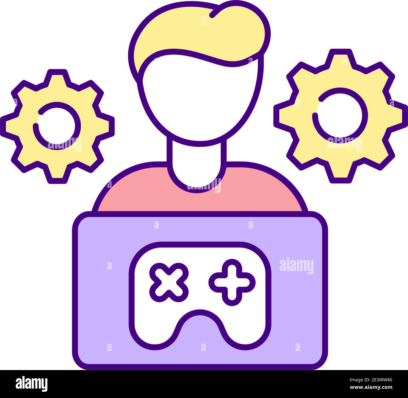 Game mechanics designer RGB color icon Stock Vector Image & Art Alamy