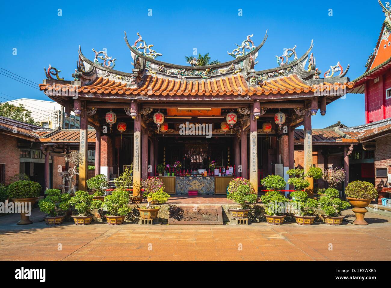 January 13, 2021: Jhen Wen Academy, a former tutorial academy in Xiluo Township, Yunlin, Taiwan, was originally built in 1797 as Wen Chang Temple to w Stock Photo