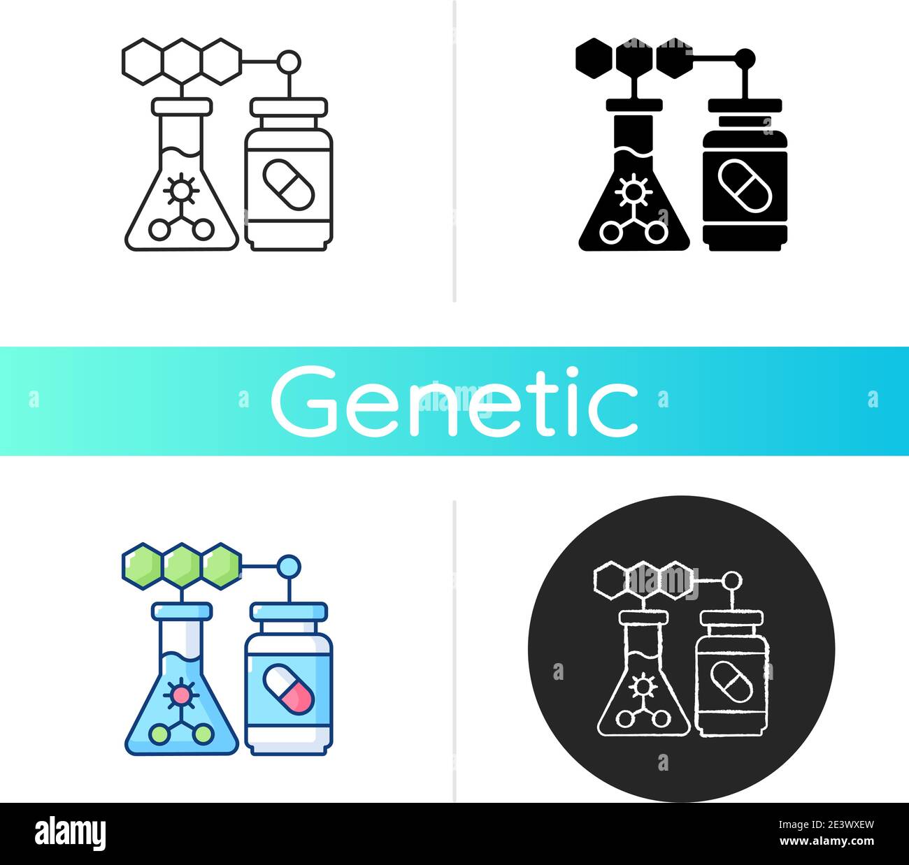 Medical biotechnology icon Stock Vector Image & Art - Alamy