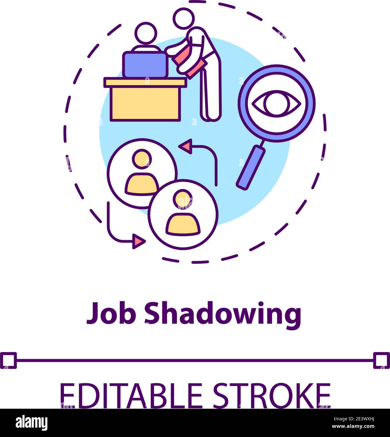 Job Shadowing Concept Icon Stock Vector Image Art Alamy job-shadowing-concept-icon-stock-vector-image-art-alamy