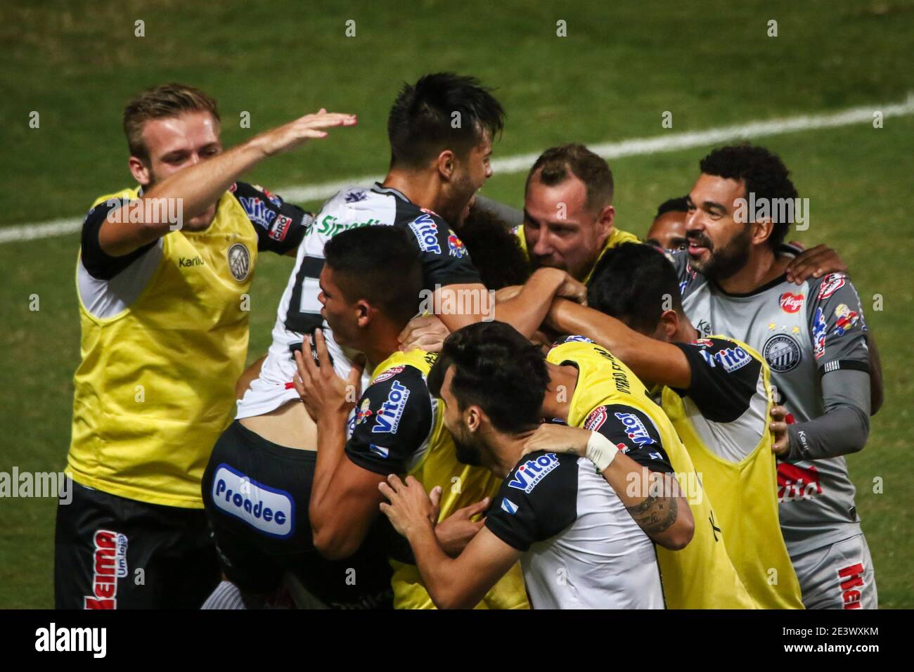 Belo Horizonte Brazil 20th Jan 2021 Ricardo Bueno Celebrates A Goal During Cruzeiro X Operario A
