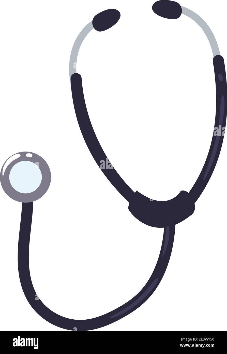medical stethoscope design of care health and emergency theme Vector ...