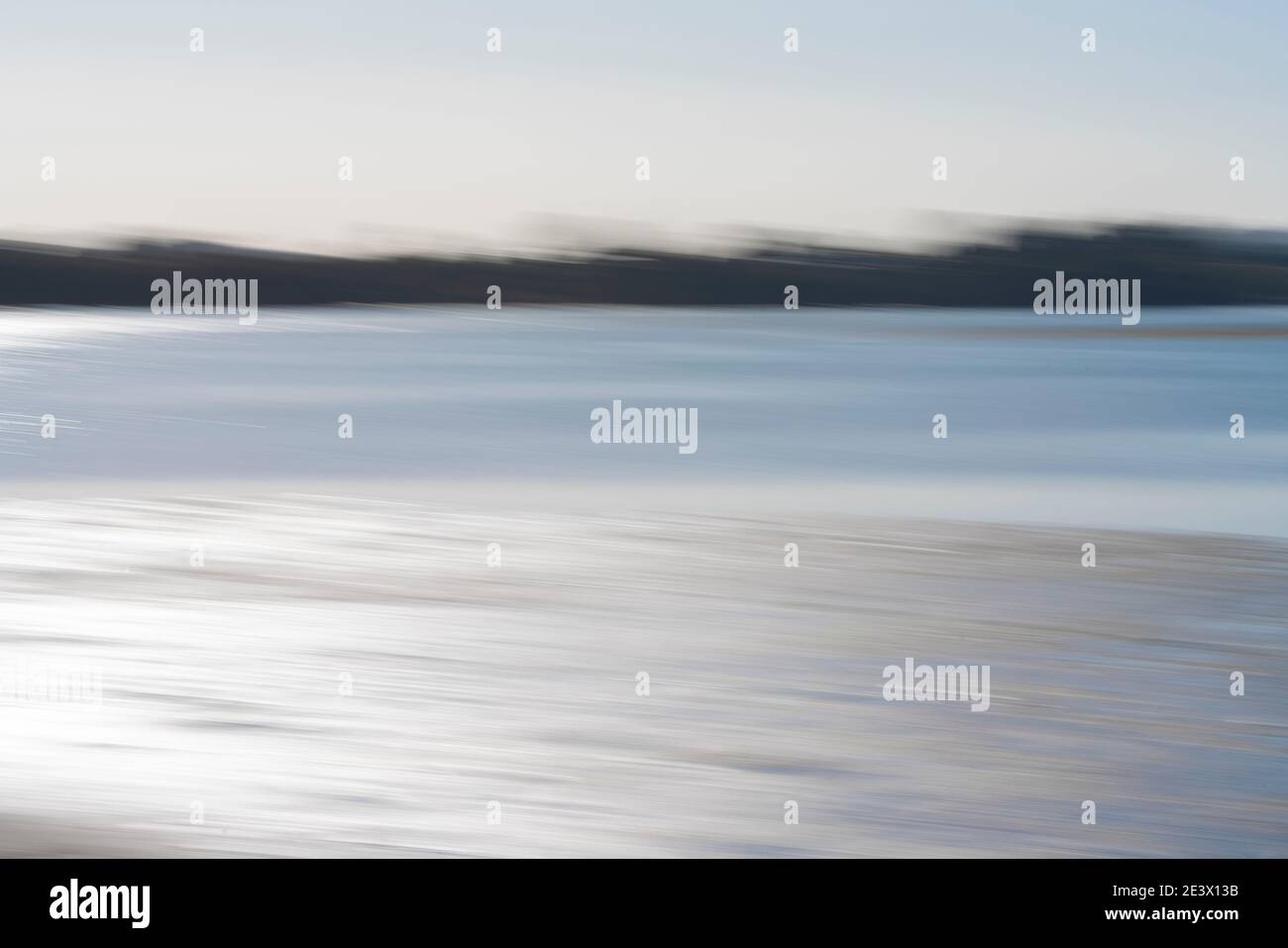 Motion blur beach and bay scenes ideal for calming or backgrounds and