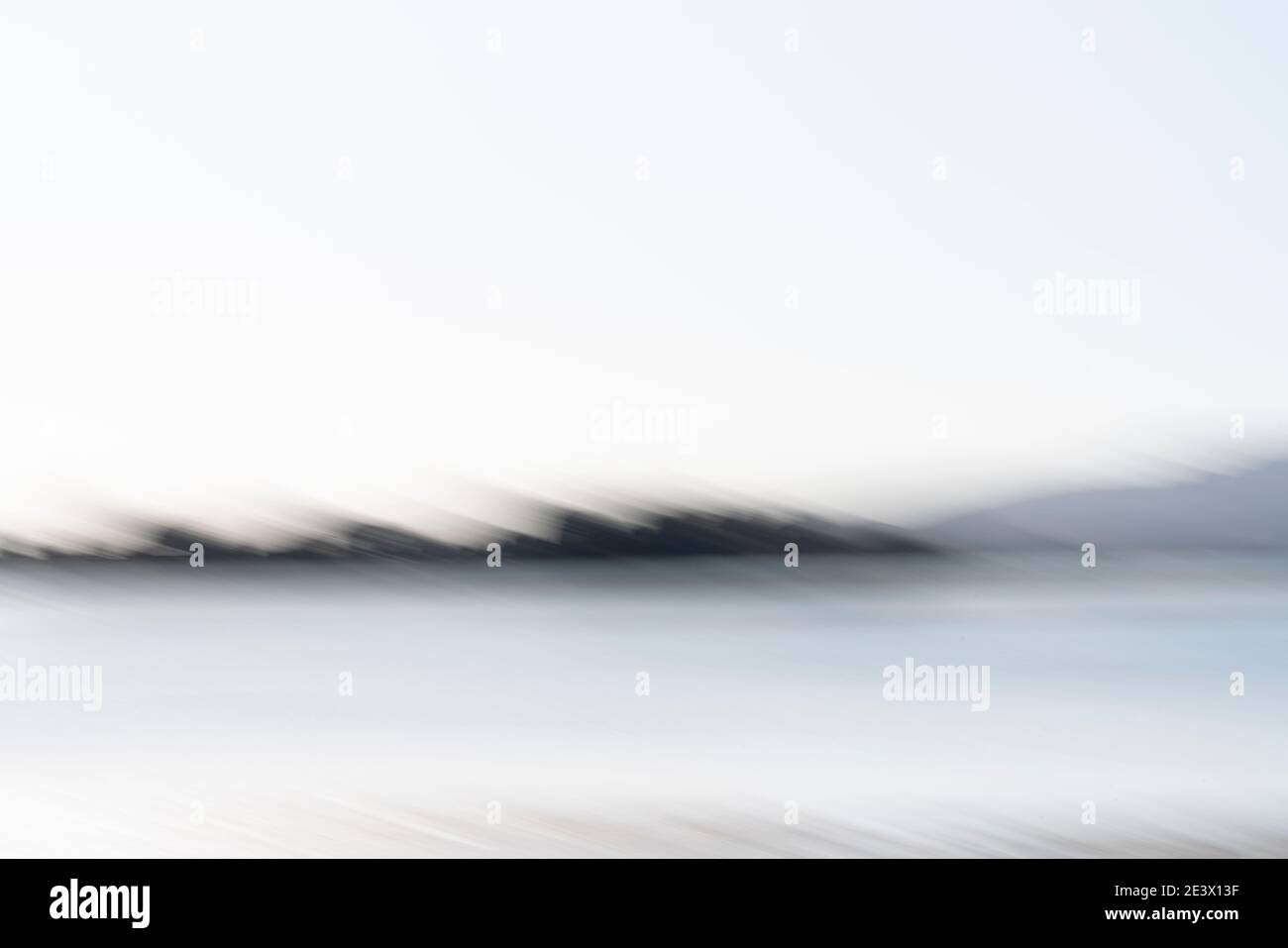 Motion blur beach and bay scenes ideal for calming or backgrounds and