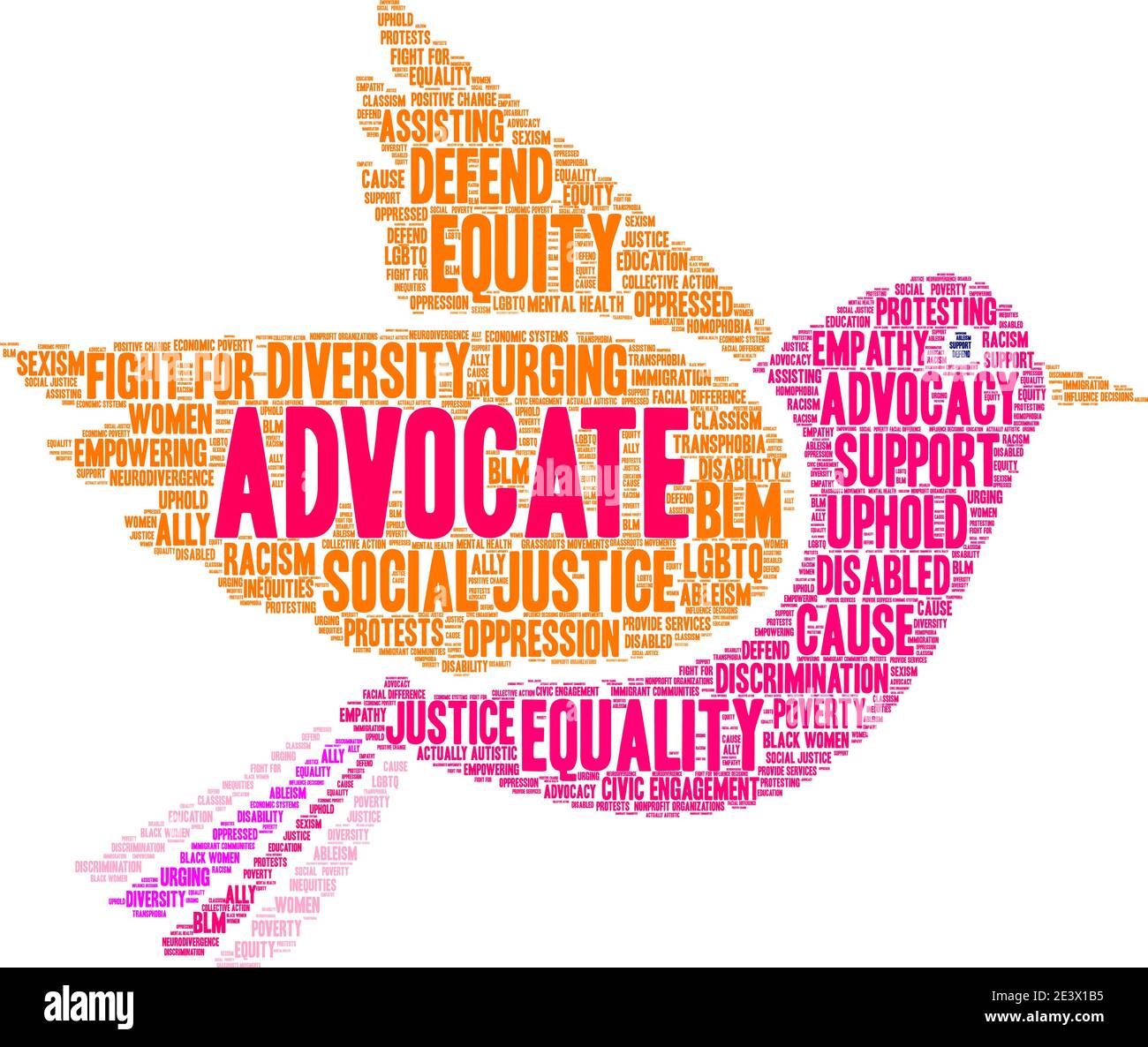 Advocate word cloud on a white background Stock Vector Image & Art Alamy