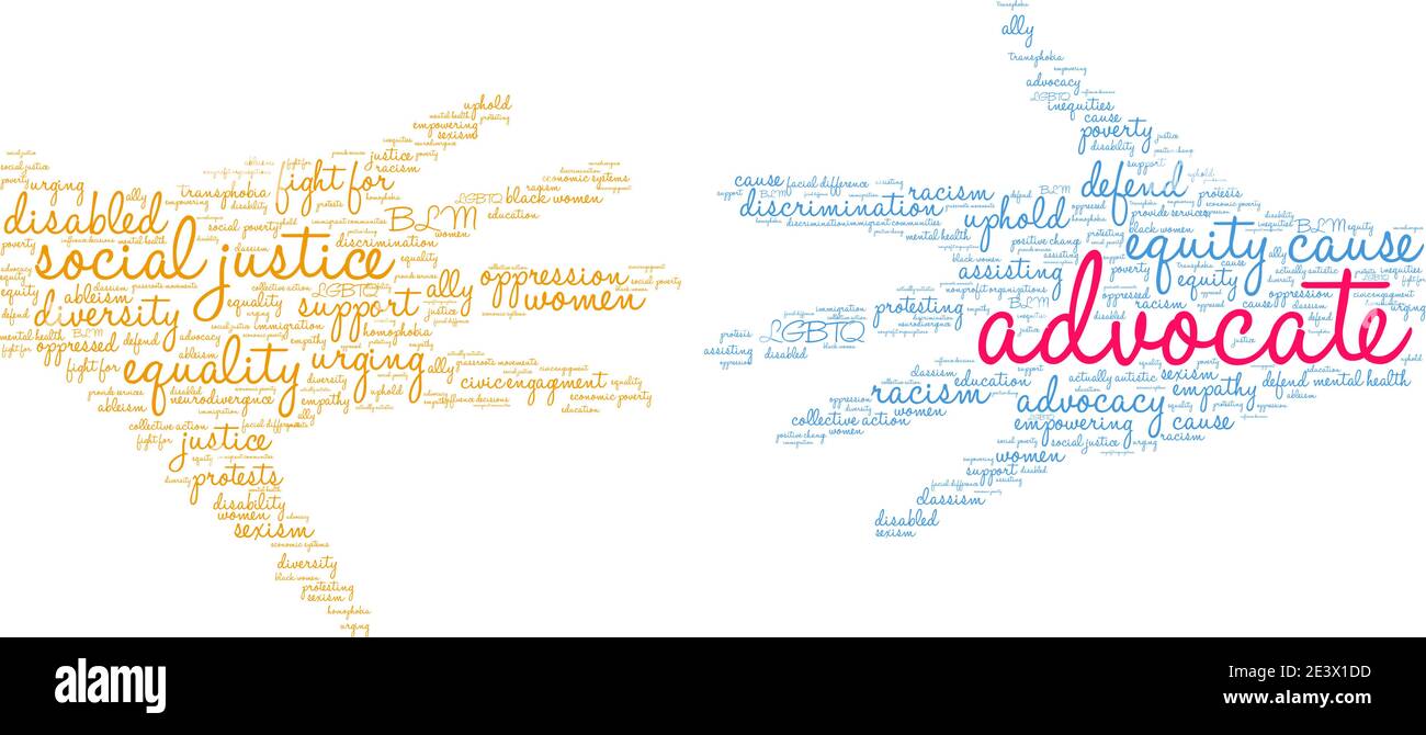 Advocate word cloud on a white background Stock Vector Image & Art Alamy