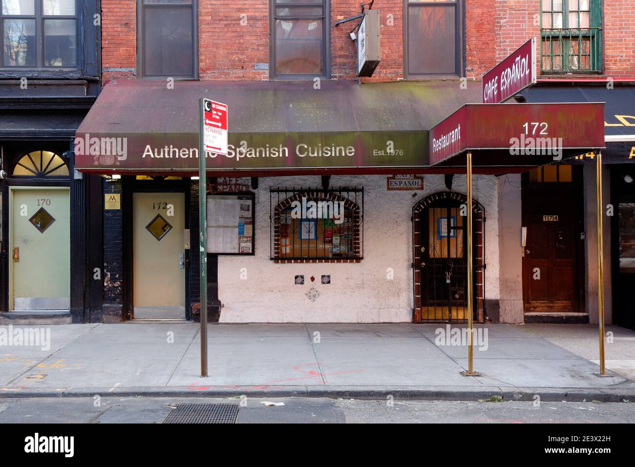 [historical storefront] Cafe Español, 172 Bleecker St, New York, NYC