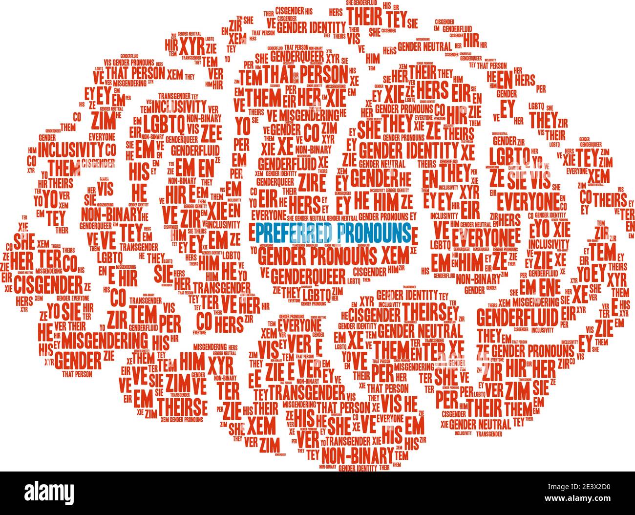 Preferred Pronouns on a white background Stock Vector Image & Art - Alamy