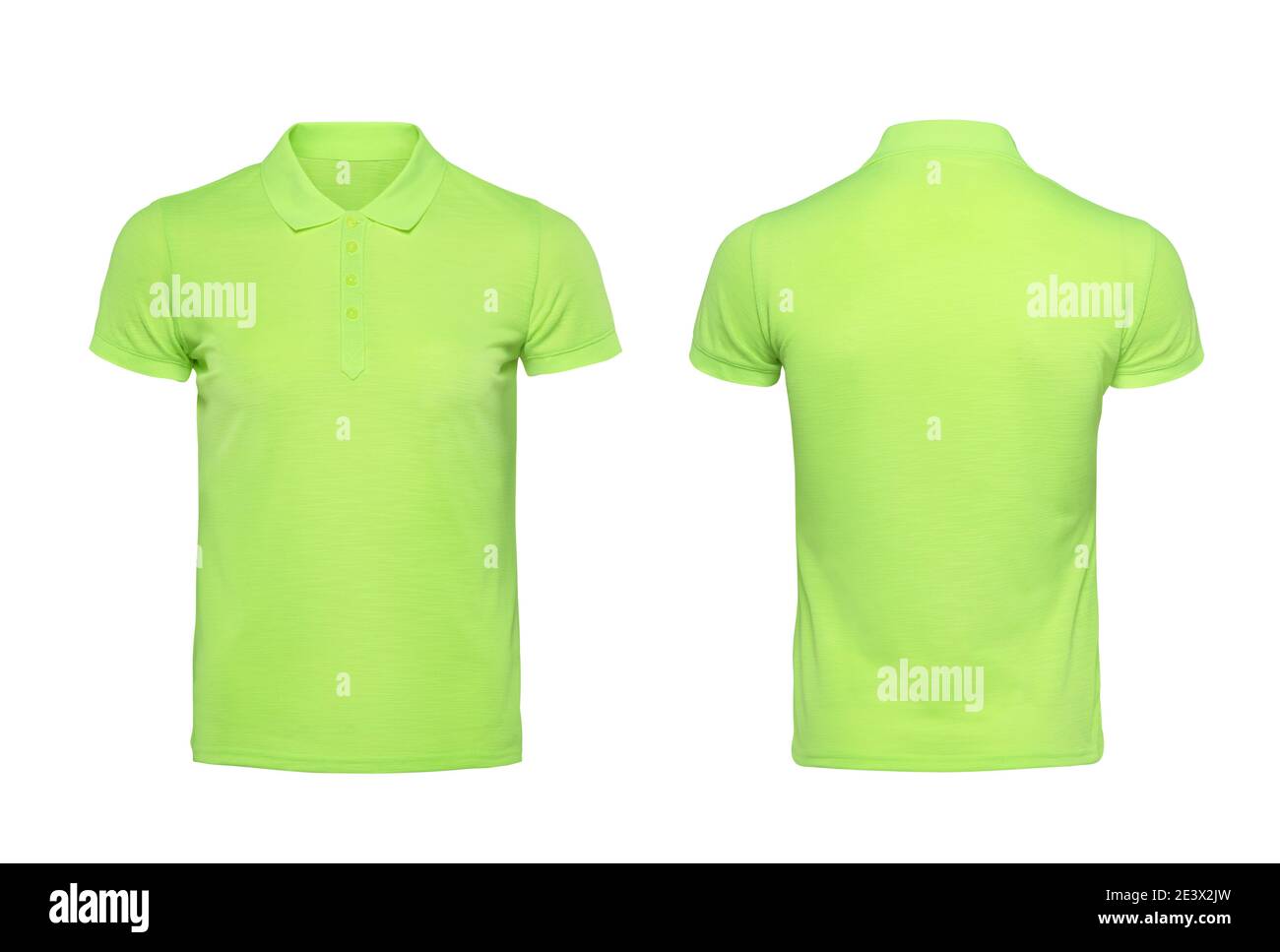 Green polo tshirt design template isolated on white with clipping path Stock Photo Alamy