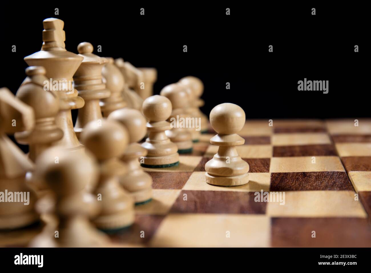 Chess board game concept of business ideas and competition and strategy  plan success meaning.