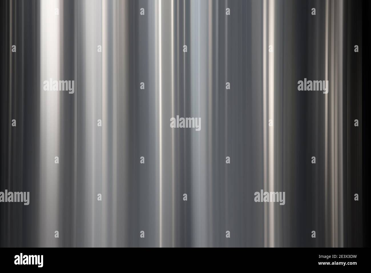 Abstract silver background with vertical blurred lines Stock Photo