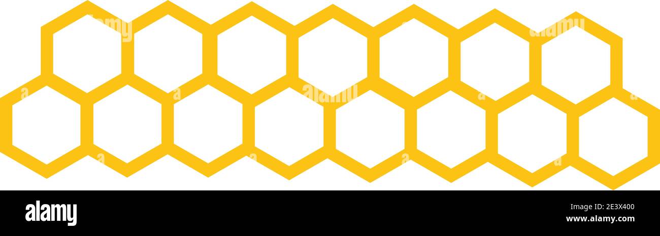Honeycomb pattern illustration isolated Stock Vector Images - Alamy