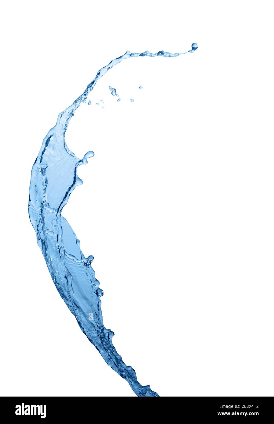 Water splash isolated on white background Stock Photo