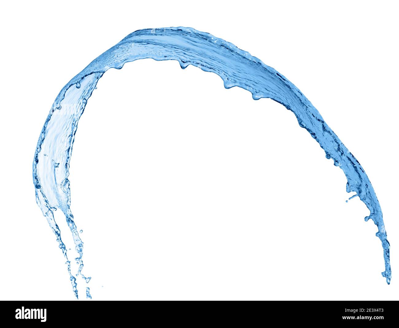 Water splash isolated on white background Stock Photo