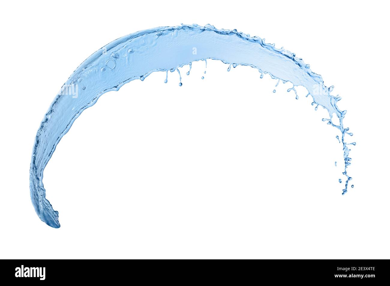 Water splash isolated on white background with clipping path Stock Photo