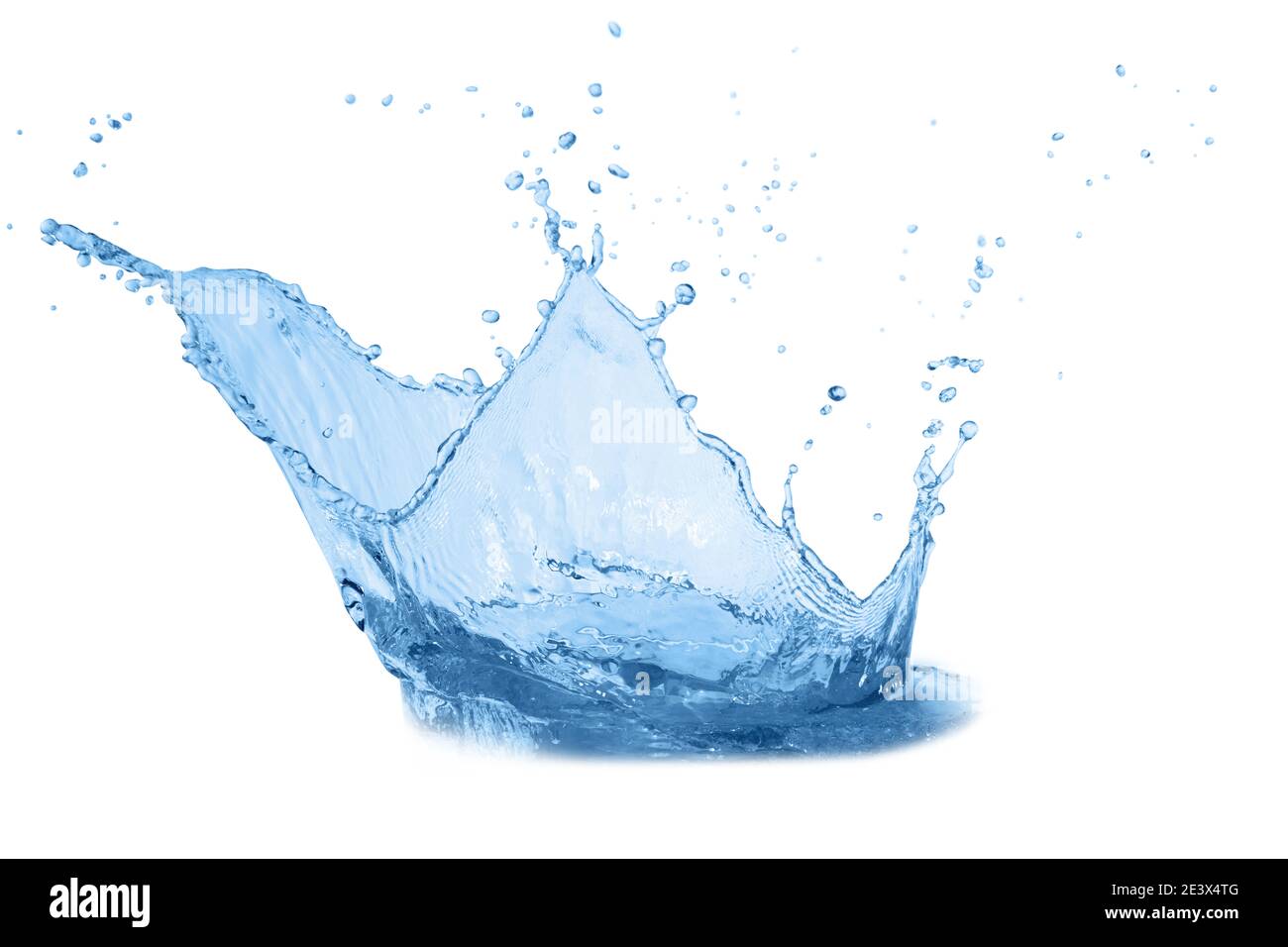 Water splash isolated on white background Stock Photo