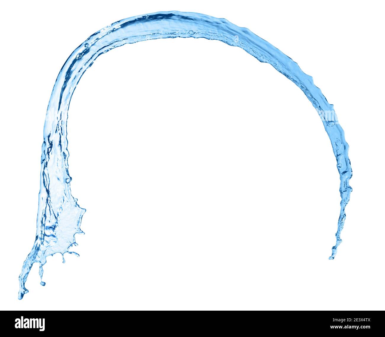 water splash isolated on white background Stock Photo