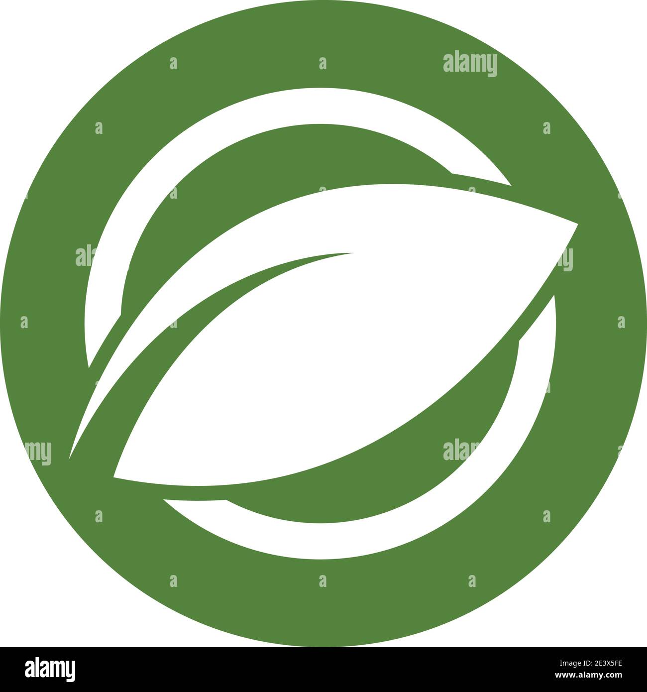 green leaf logo vector Stock Vector Image & Art - Alamy