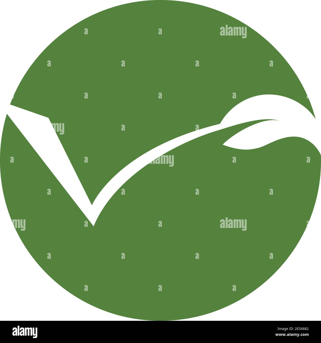 green leaf logo vector Stock Vector Image & Art - Alamy