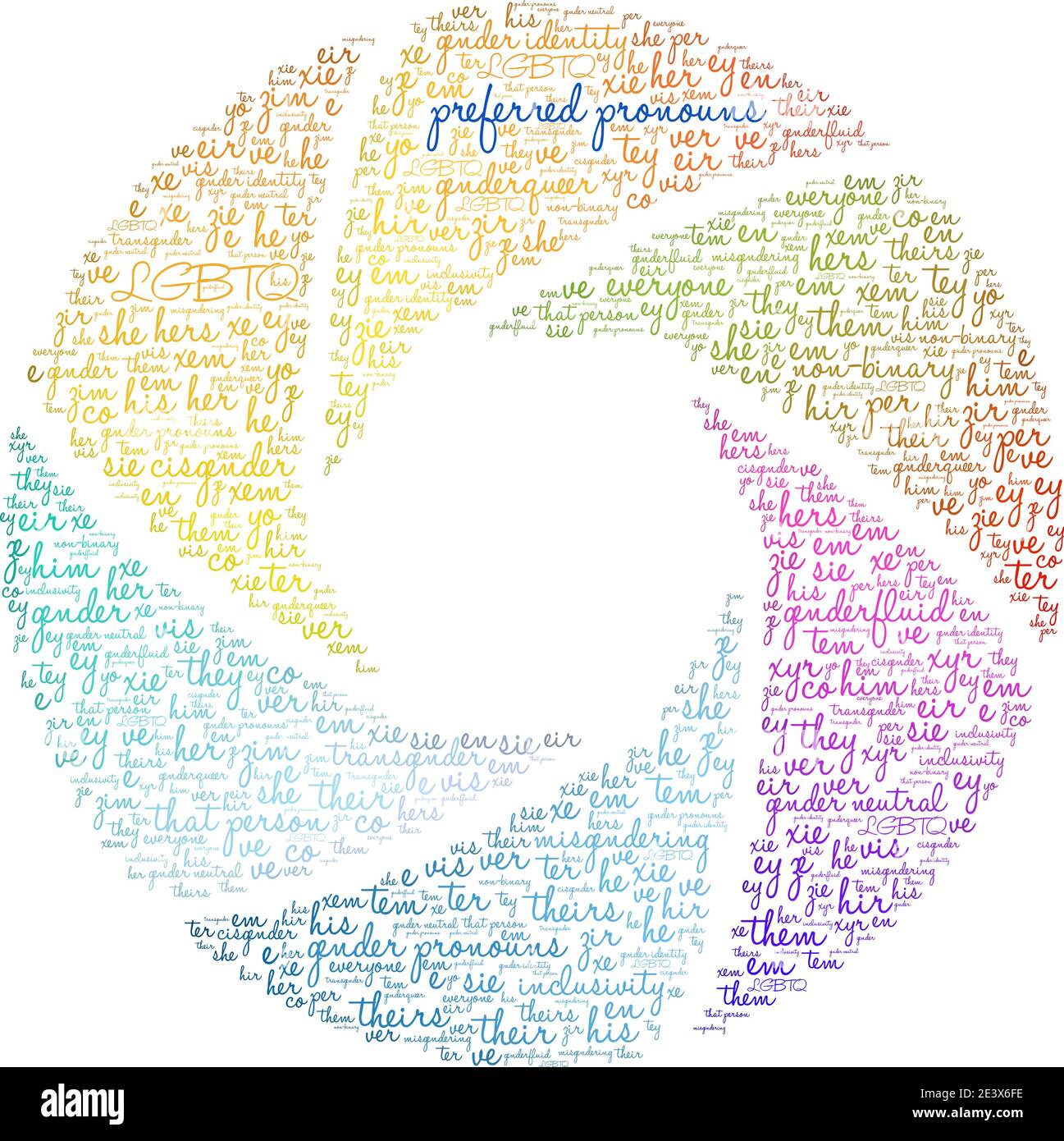 Preferred Pronouns on a white background Stock Vector Image & Art - Alamy