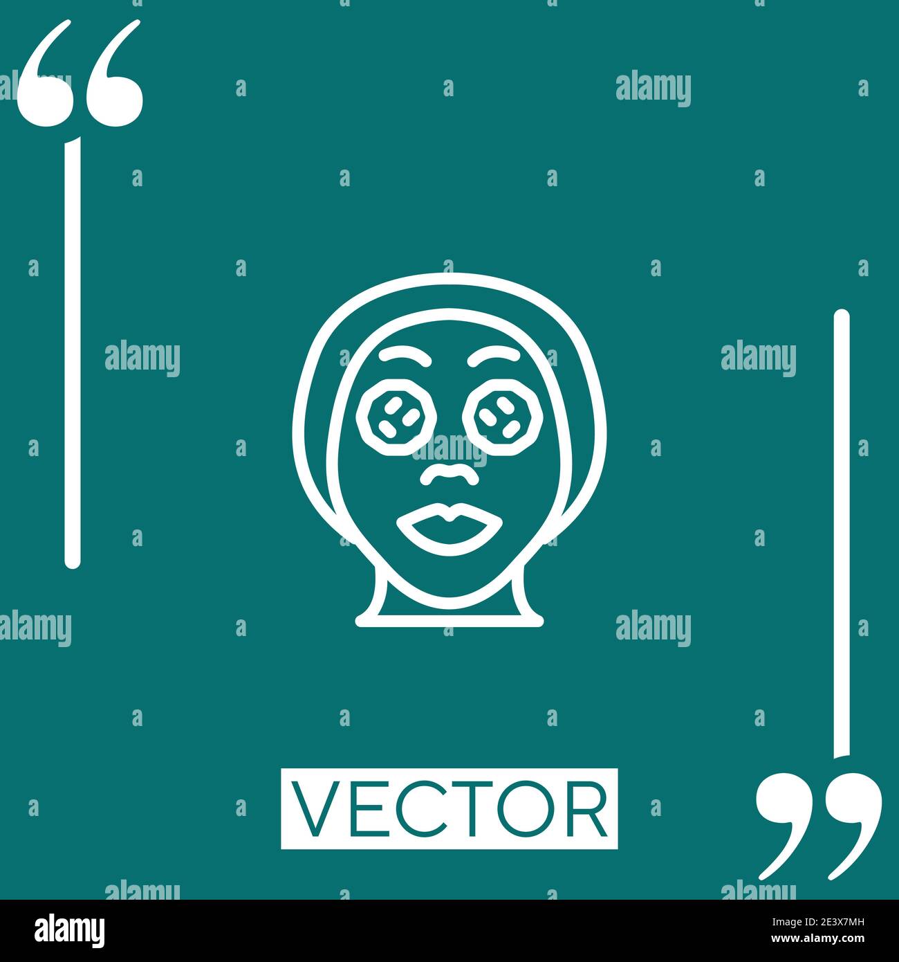 spa vector icon Linear icon. Editable stroke line Stock Vector