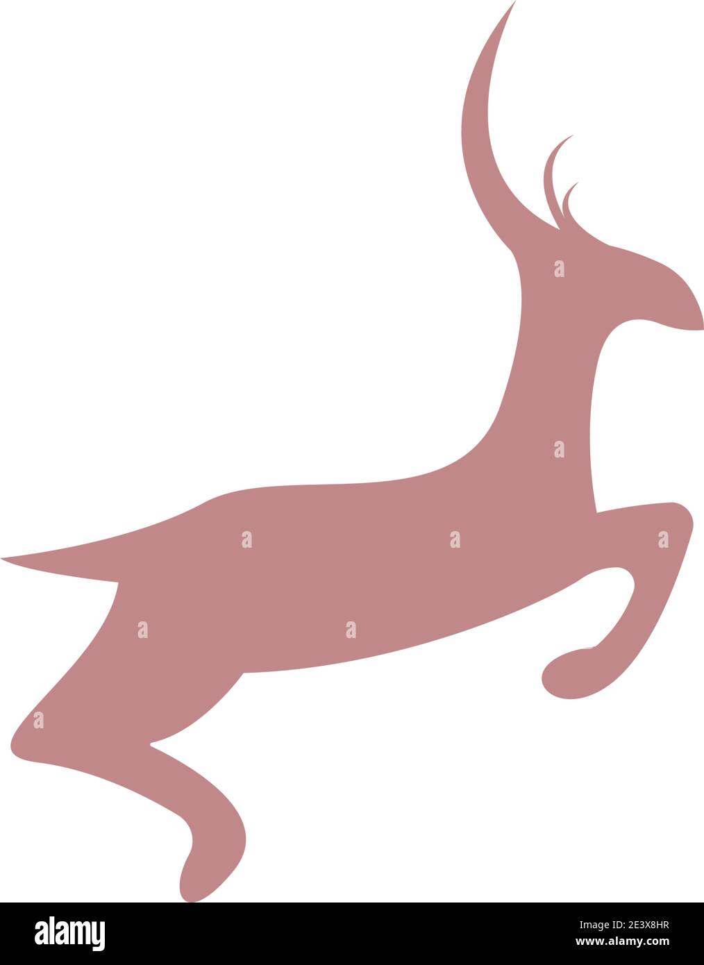 Deer logo icon illustration design vector template Stock Vector