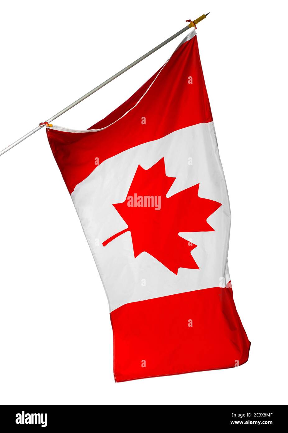 National flag of Canada isolated on white background Stock Photo