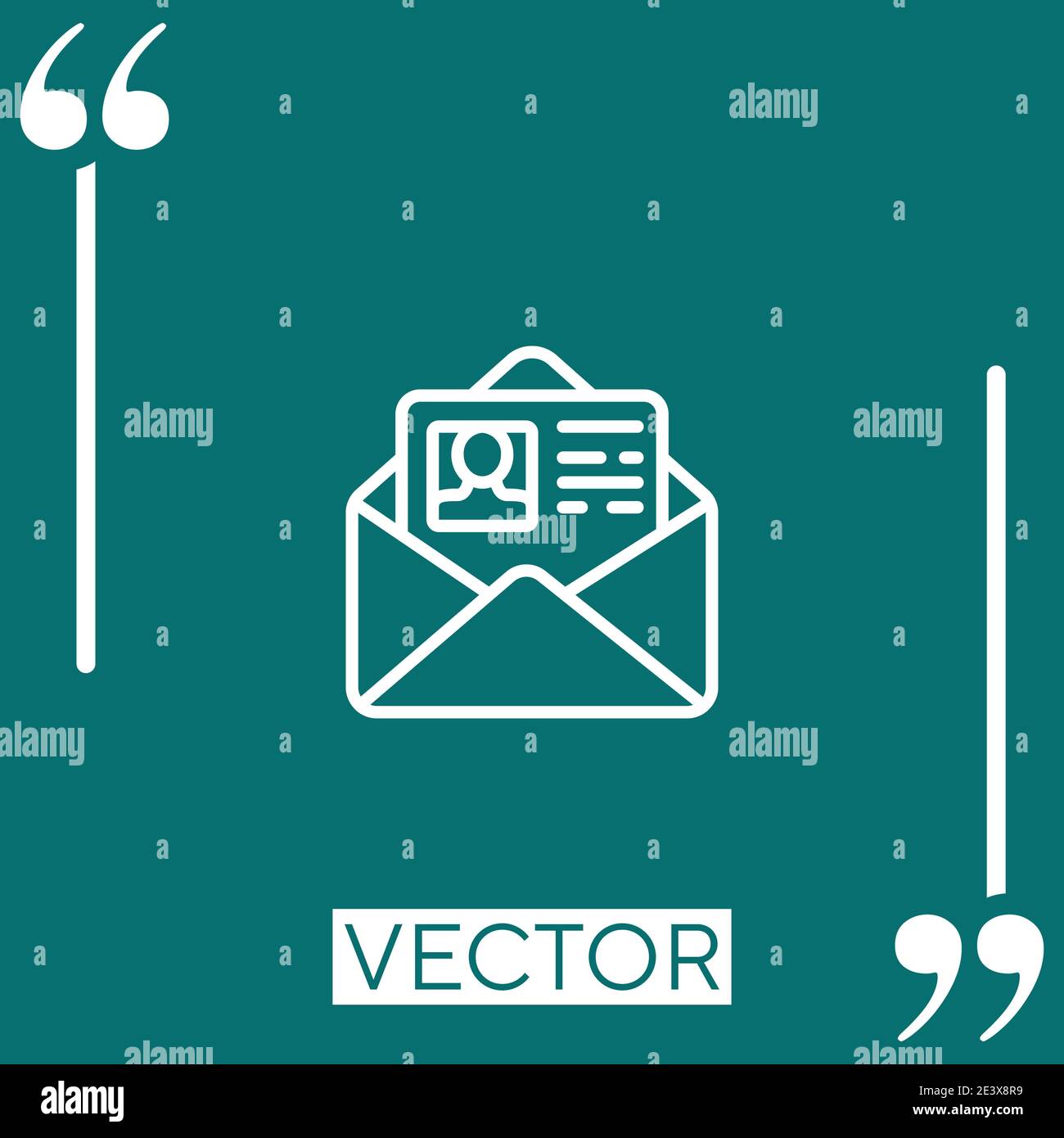 curriculum vector icon Linear icon. Editable stroke line Stock Vector