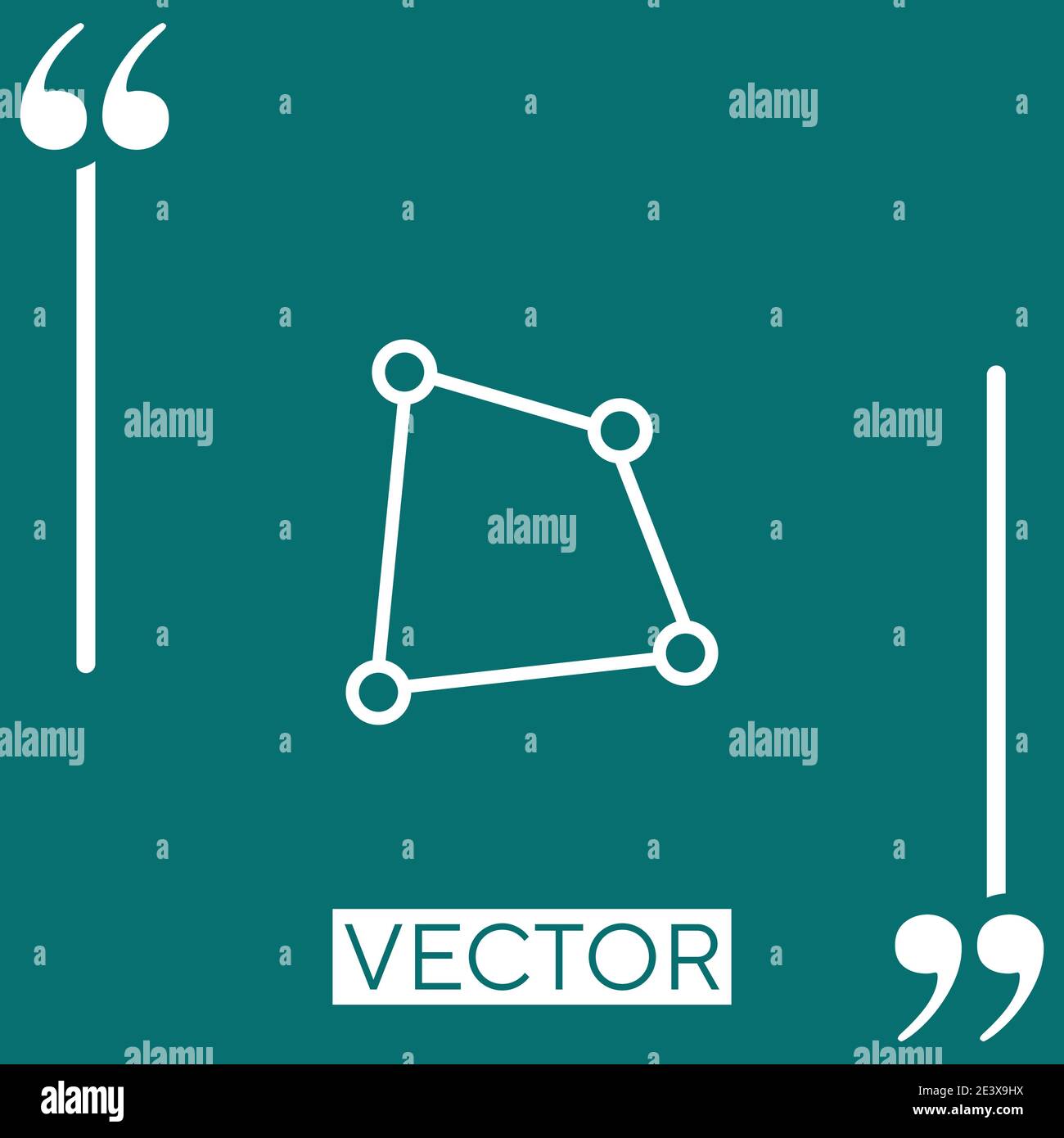 distort vector icon Linear icon. Editable stroke line Stock Vector ...