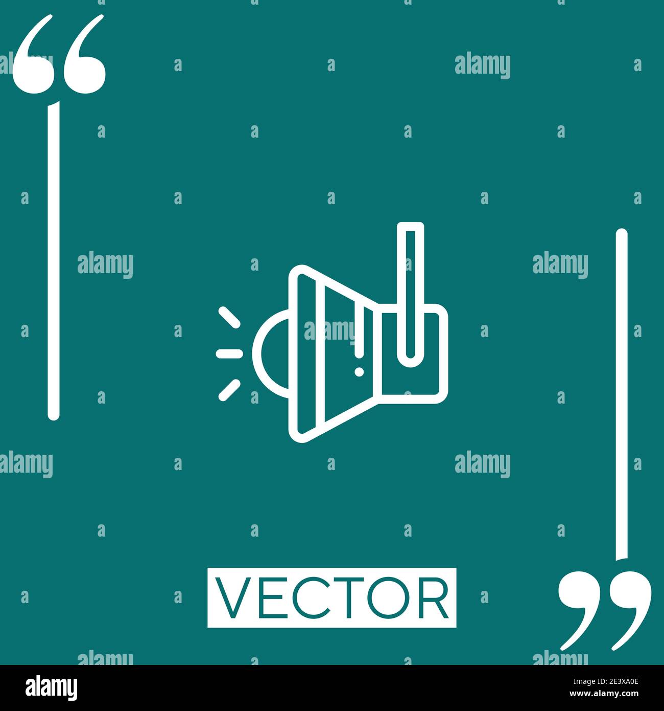 spotlight vector icon Linear icon. Editable stroke line Stock Vector