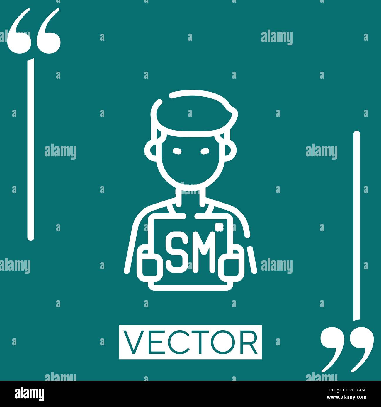 no racism vector icon Linear icon. Editable stroke line Stock Vector