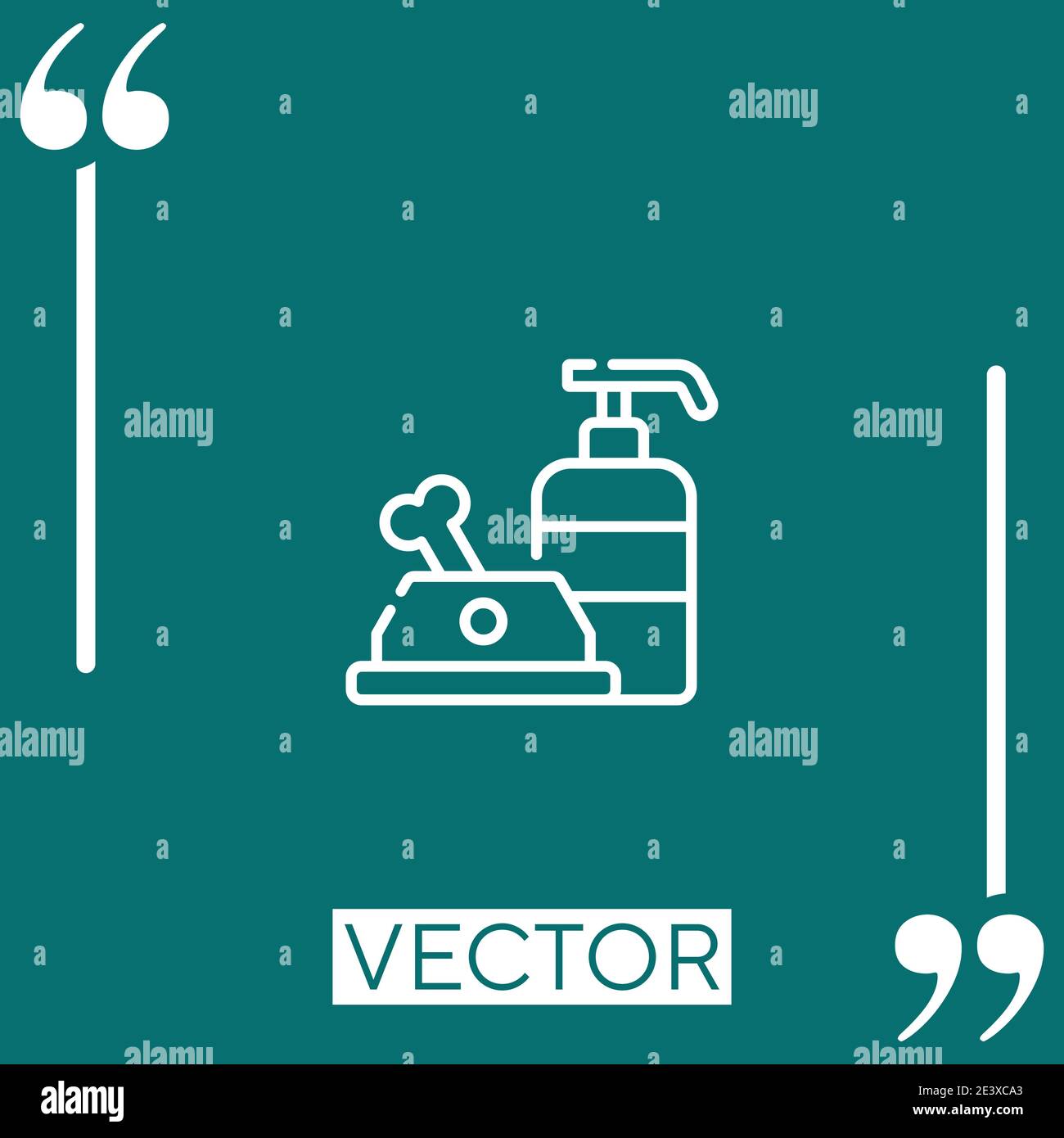 pet vector icon Linear icon. Editable stroked line Stock Vector