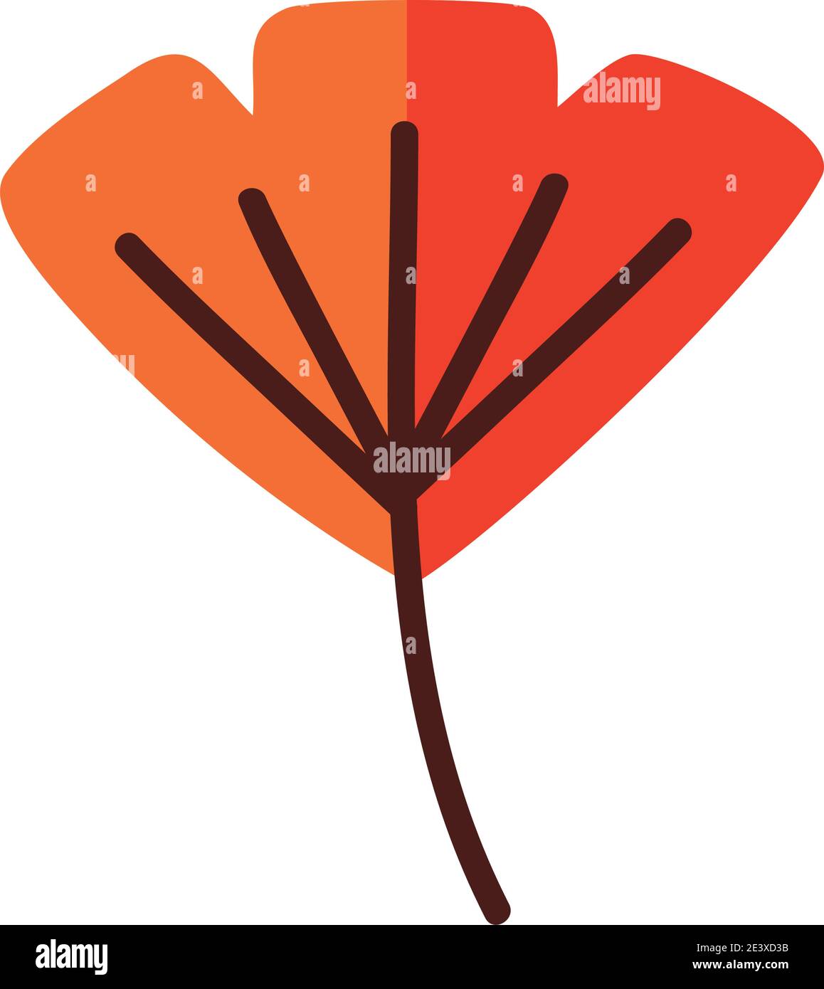 leaf line and fill style icon isolated design of Plant natural floral ...